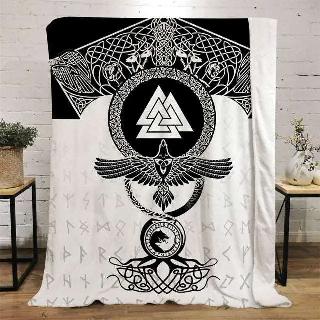 Hugin Blanket - Viking Heritage Store