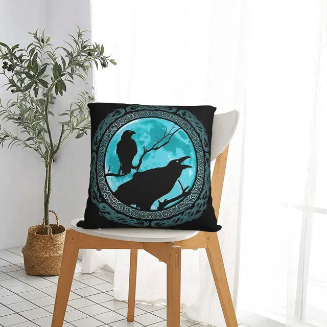 Hugin & Munin Pillow Case - Viking Heritage Store