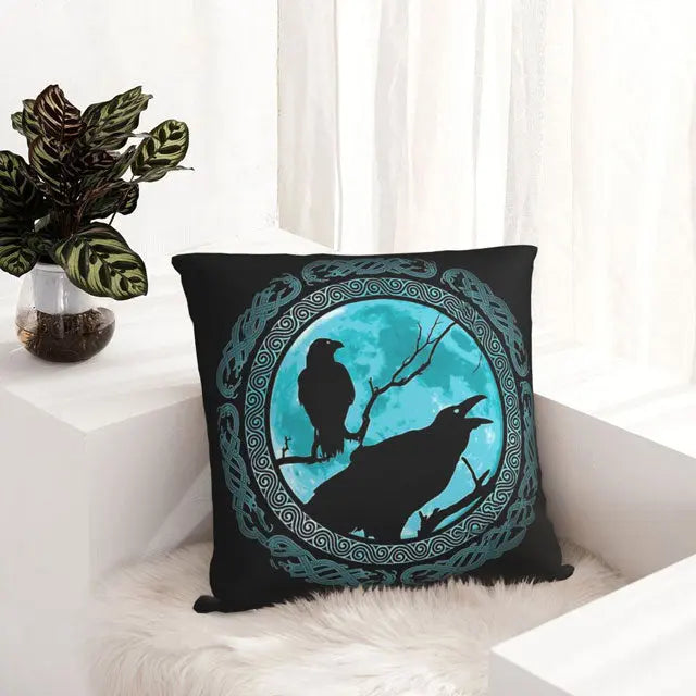 Hugin & Munin Pillow Case - Viking Heritage Store