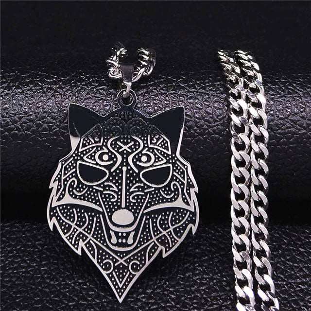 Iced Out Wolf Pendant - Viking Heritage Store