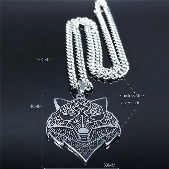 Iced Out Wolf Pendant - Viking Heritage Store