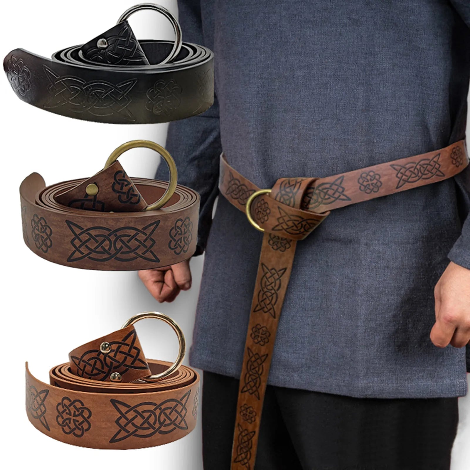 Medieval Viking Belt Vegvisir-Viking Heritage Store