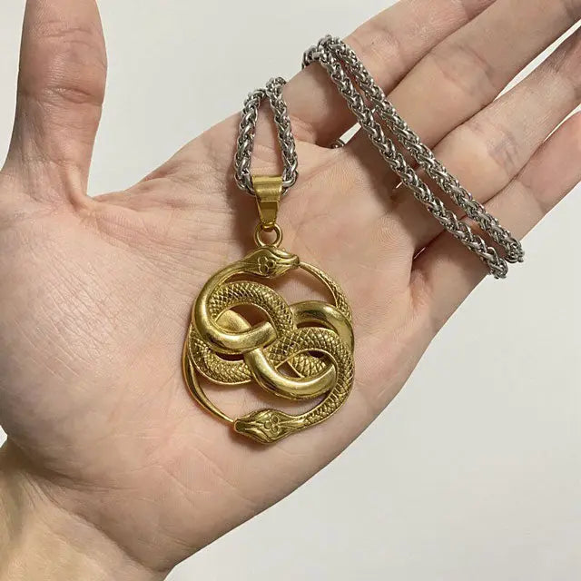 Mens Snake Necklace - Viking Heritage Store