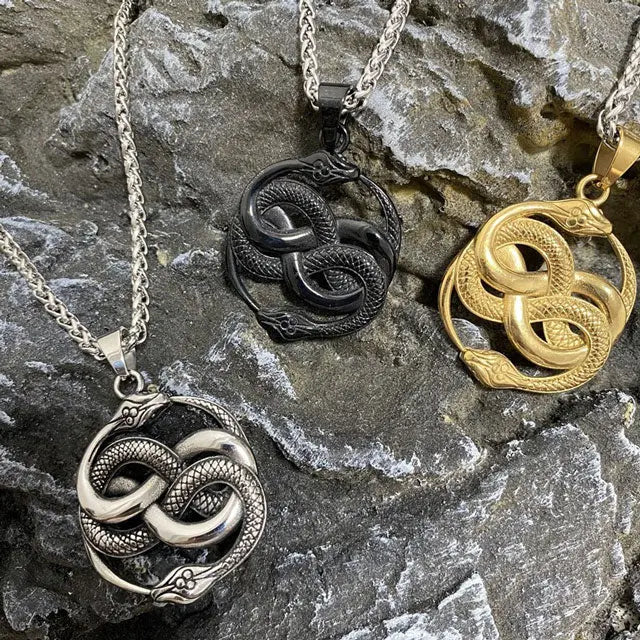 Mens Snake Necklace - Viking Heritage Store