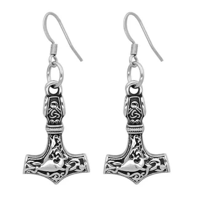 Mjolnir Earrings - Viking Heritage Store