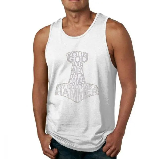 Mjolnir Hammer Tank Tops - Viking Heritage Store