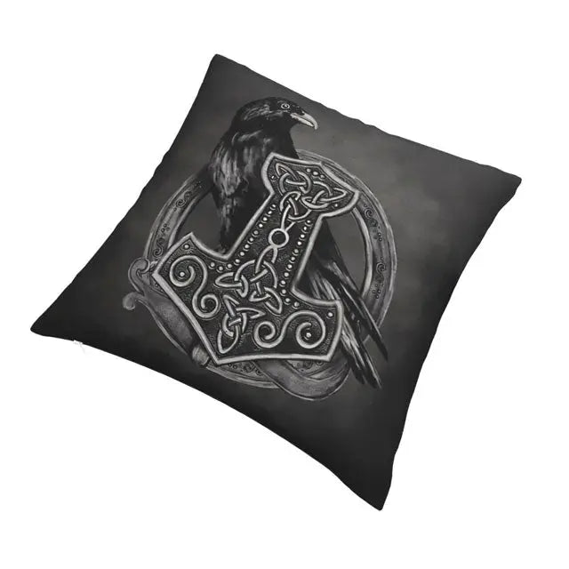 Mjolnir Pillow Case - Viking Heritage Store