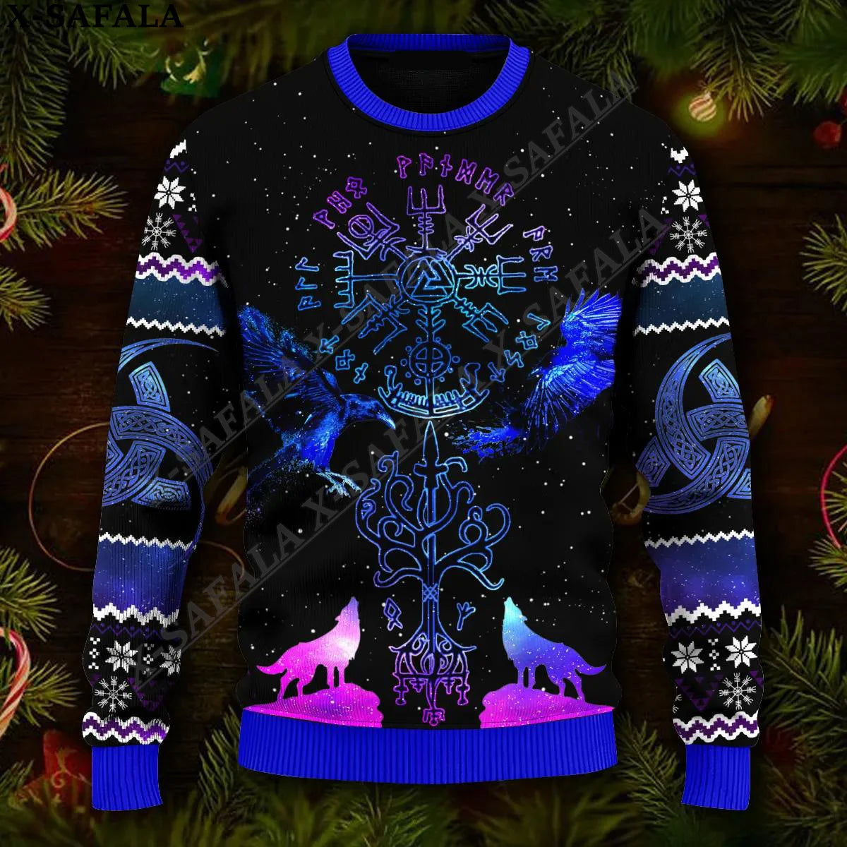 Nordic Wolf Christmas Sweater