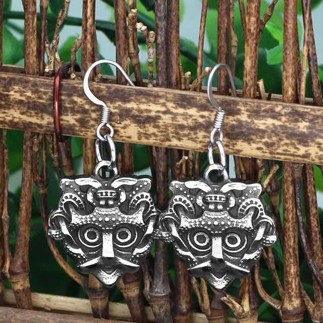 Odin Earrings - Viking Heritage Store