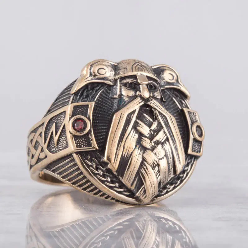 Odin Ring (Solid Bronze) - Viking Heritage Store