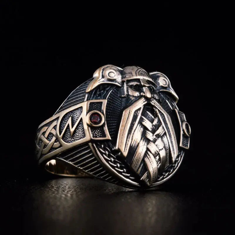 Odin Ring (Solid Bronze) - Viking Heritage Store