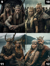 Personalized Viking Couple Portrait Model 1