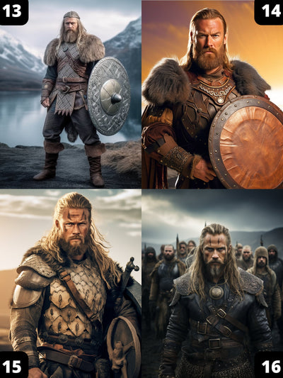 Personalized Viking Man Portrait model 2