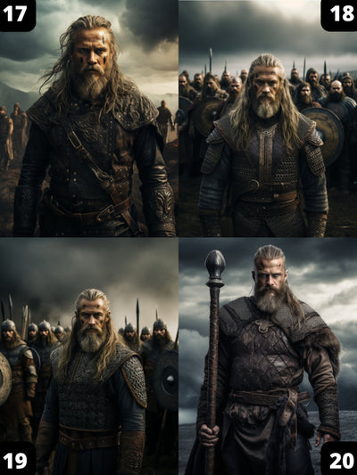 Personalized Viking Man Portrait model 3