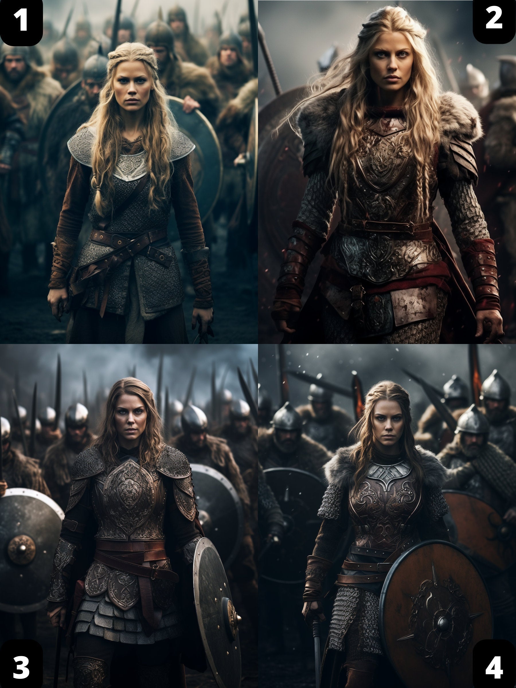 Personalized Portrait - Viking Woman-Viking Heritage Store