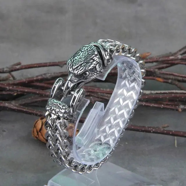 Raven Head Bracelet - Viking Heritage Store