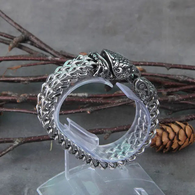 Raven Head Bracelet - Viking Heritage Store