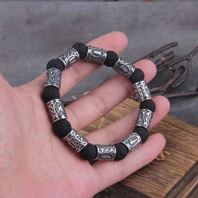 Runes Bead Bracelet - Viking Heritage Store