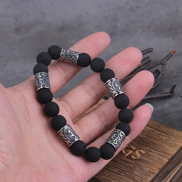 Runes Bead Bracelet - Viking Heritage Store