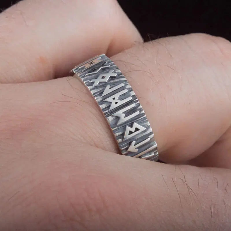 Runic Ring (Silver) - Viking Heritage Store