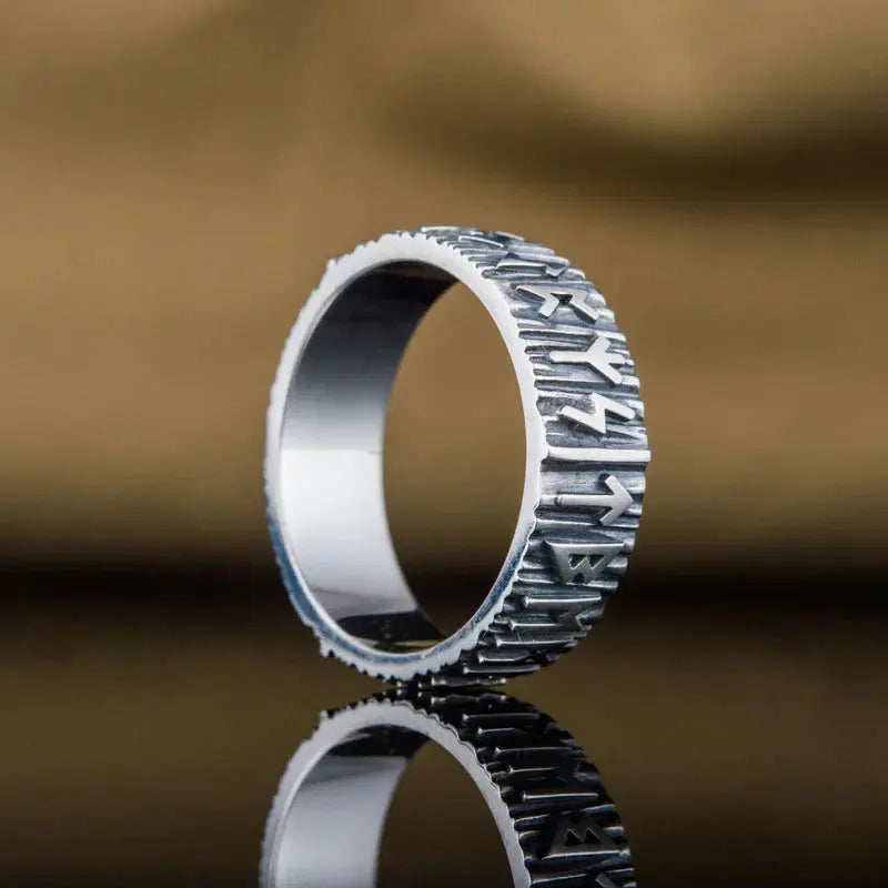 Runic Ring (Silver) - Viking Heritage Store