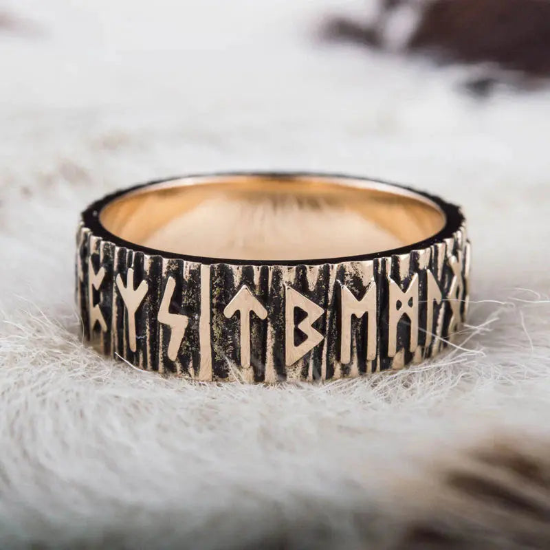 Runiz Ring (Solid Bronze) - Viking Heritage Store