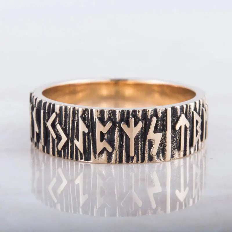 Runiz Ring (Solid Bronze) - Viking Heritage Store