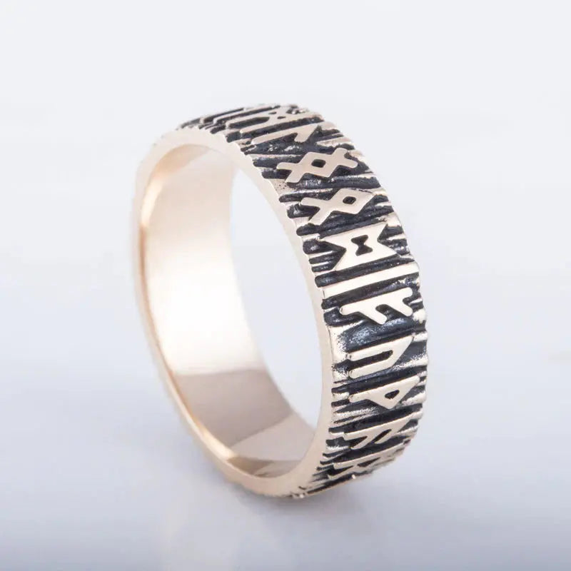 Runiz Ring (Solid Bronze) - Viking Heritage Store