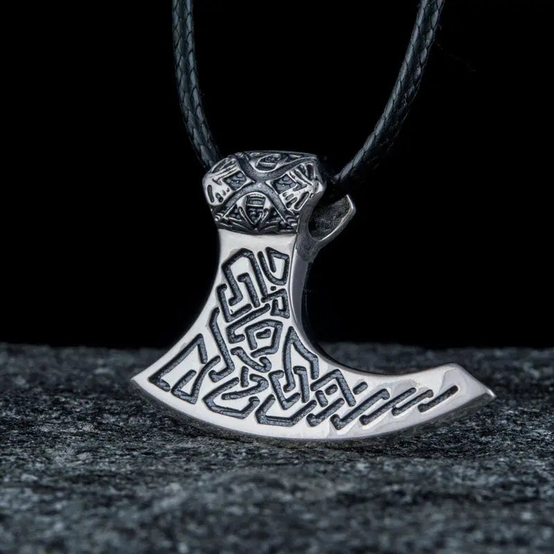 Silver Axe Pendant - Viking Heritage Store