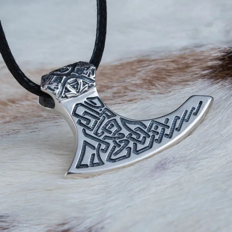 Silver Axe Pendant - Viking Heritage Store