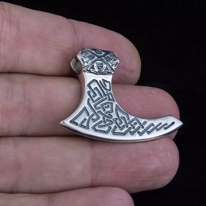 Silver Axe Pendant - Viking Heritage Store