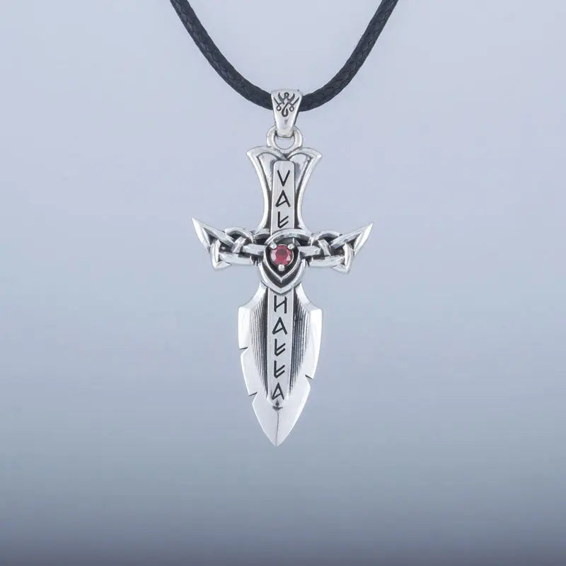 Silver Gungnir Necklace - Viking Heritage Store