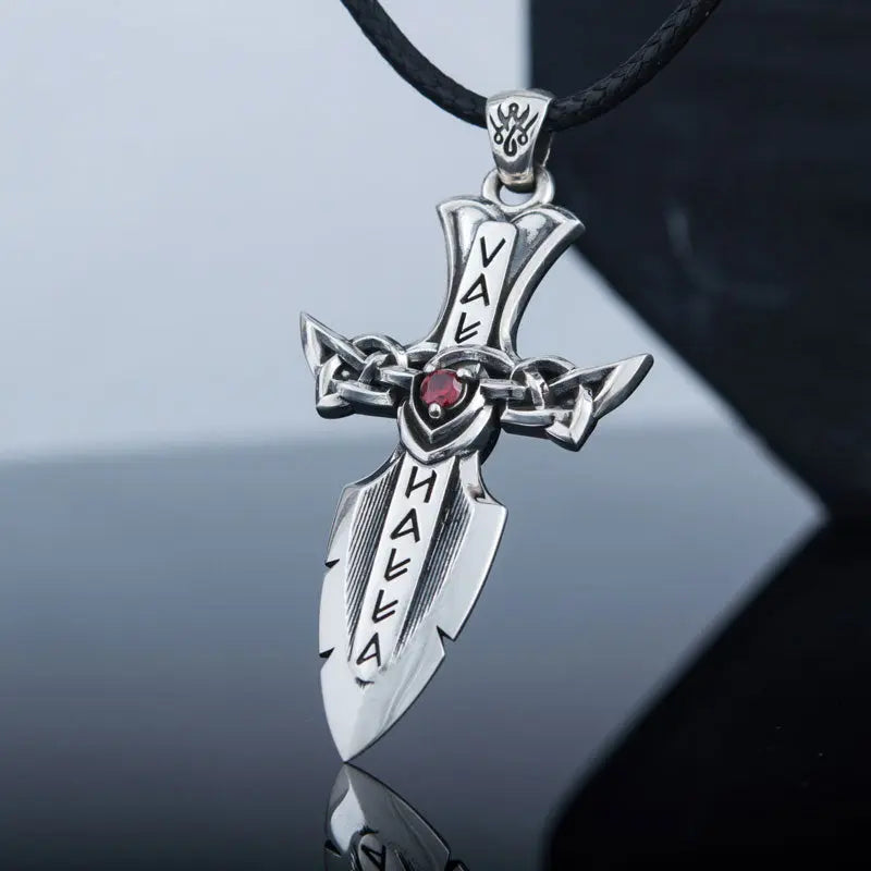 Silver Gungnir Necklace - Viking Heritage Store