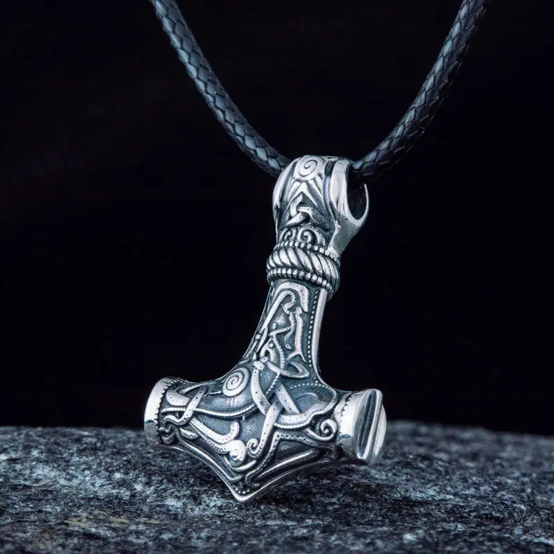 Silver Mjolnir Necklace - Viking Heritage Store