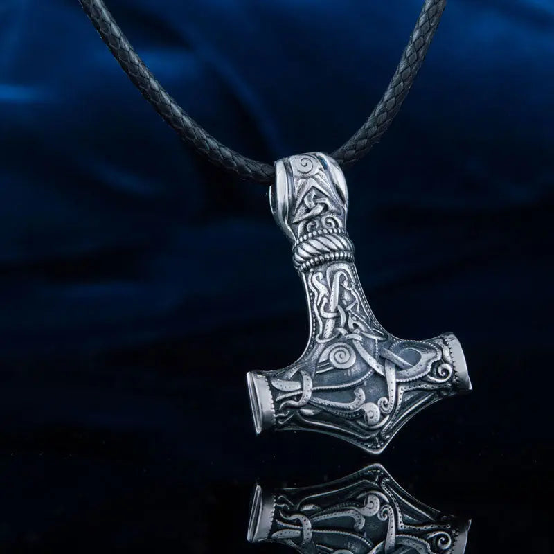 Silver Mjolnir Necklace - Viking Heritage Store