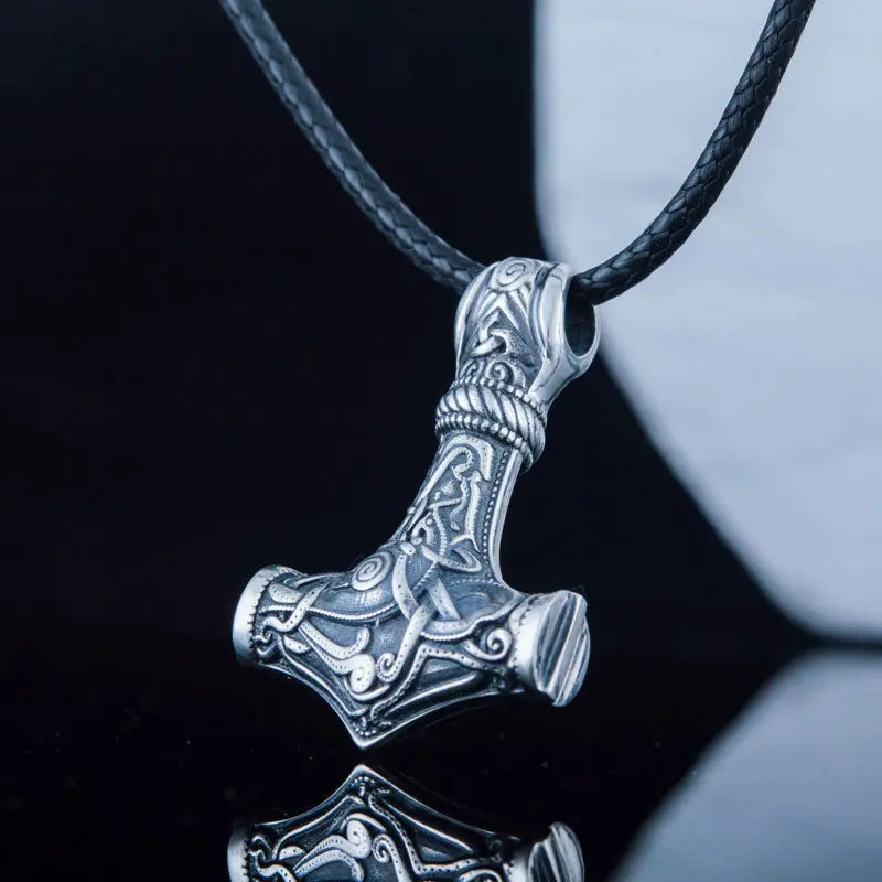 Silver Mjolnir Necklace - Viking Heritage Store