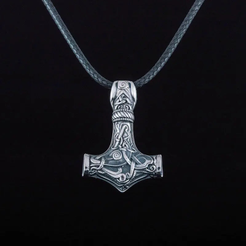 Silver Mjolnir Necklace - Viking Heritage Store