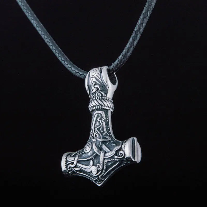 Silver Mjolnir Necklace - Viking Heritage Store