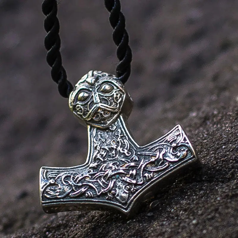 Silver Mjolnir Pendant - Viking Heritage Store