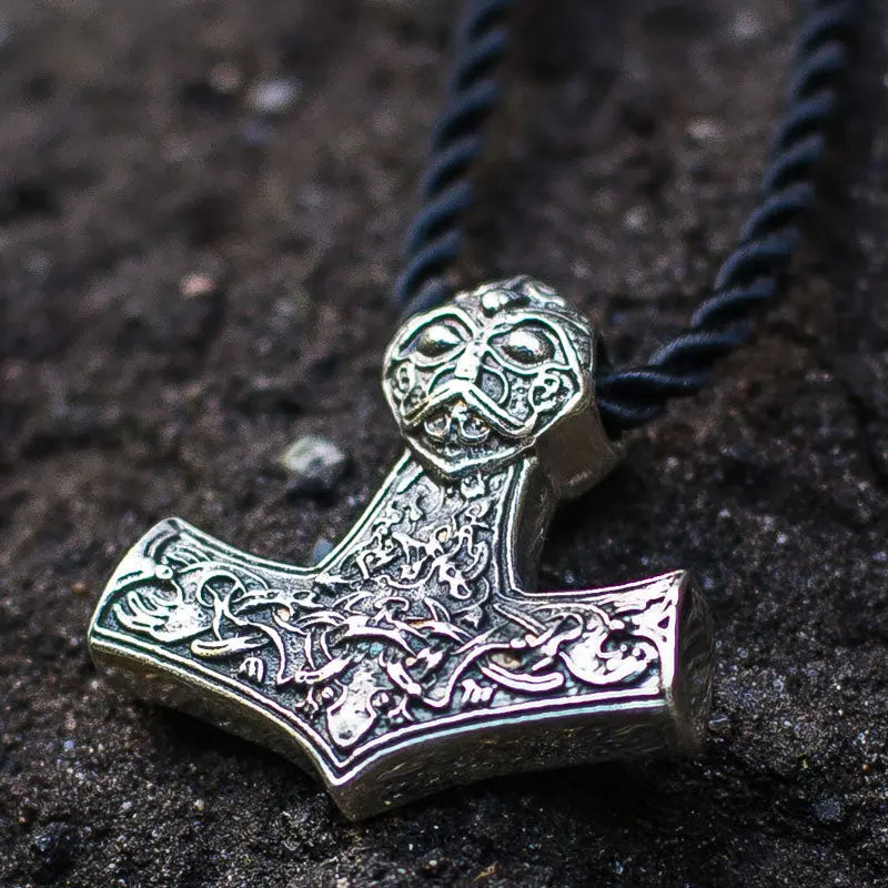 Silver Mjolnir Pendant - Viking Heritage Store