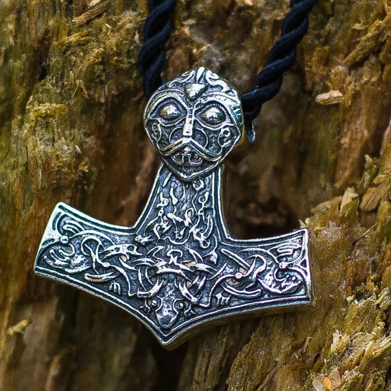 Silver Mjolnir Pendant - Viking Heritage Store