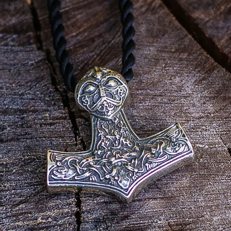 Silver Mjolnir Pendant - Viking Heritage Store