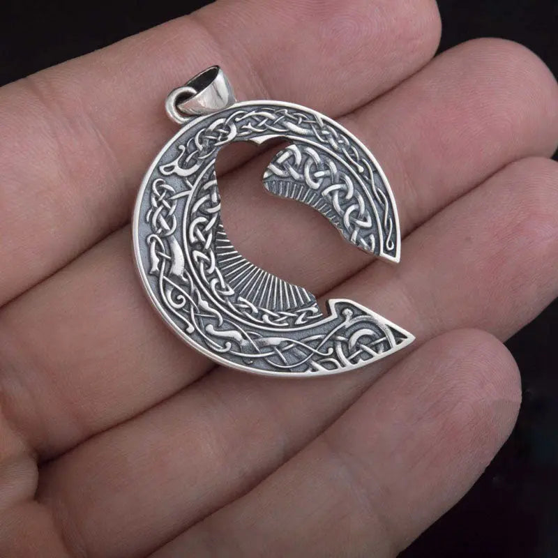 Silver Raven Necklace - Viking Heritage Store