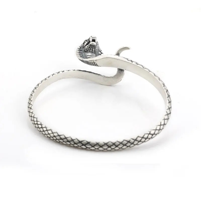 Silver Snake Bracelet - Viking Heritage Store