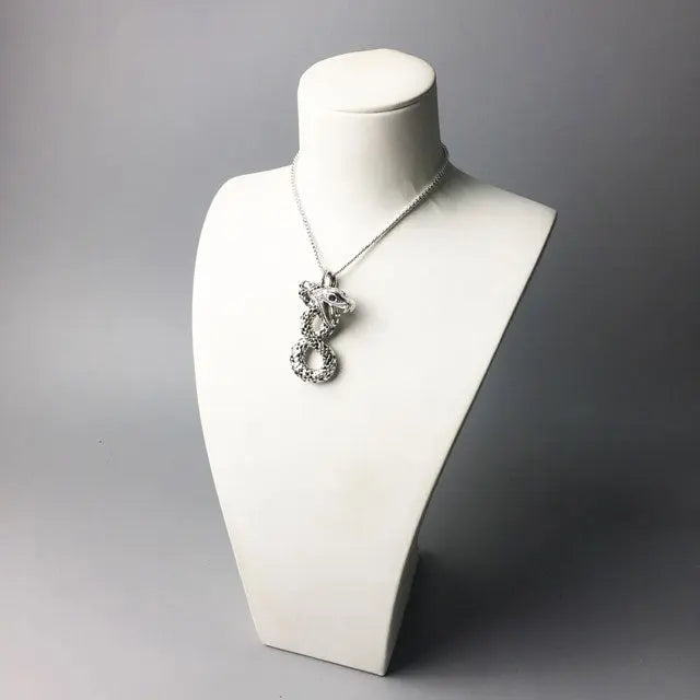 Silver Snake Necklace - Viking Heritage Store