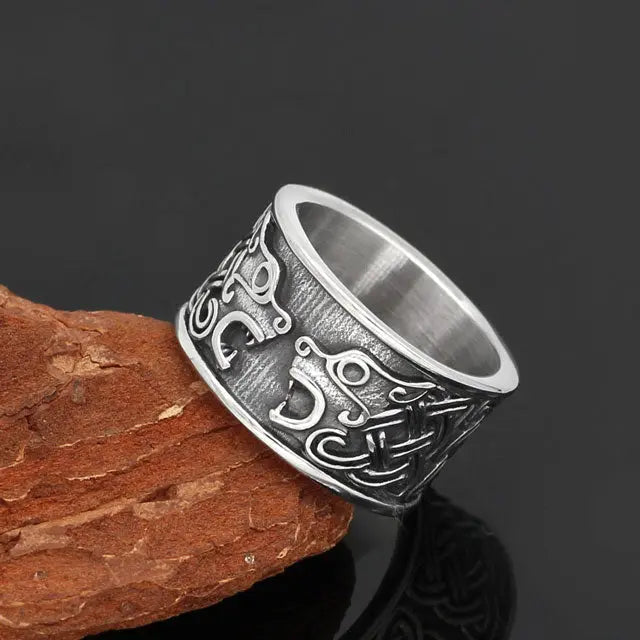 Skoll and Hati Ring - Viking Heritage Store