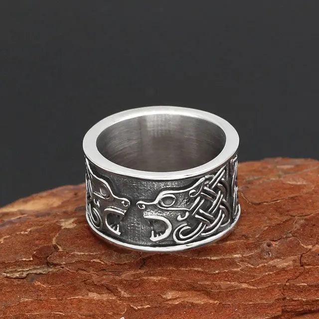 Skoll and Hati Ring - Viking Heritage Store