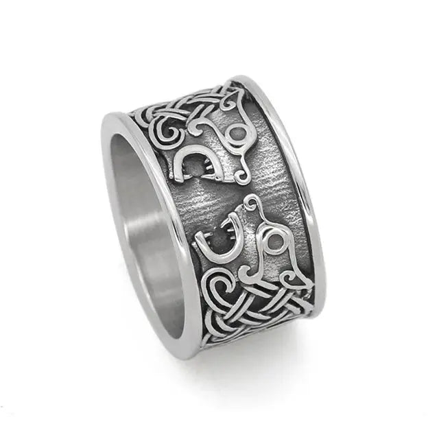 Skoll and Hati Ring - Viking Heritage Store