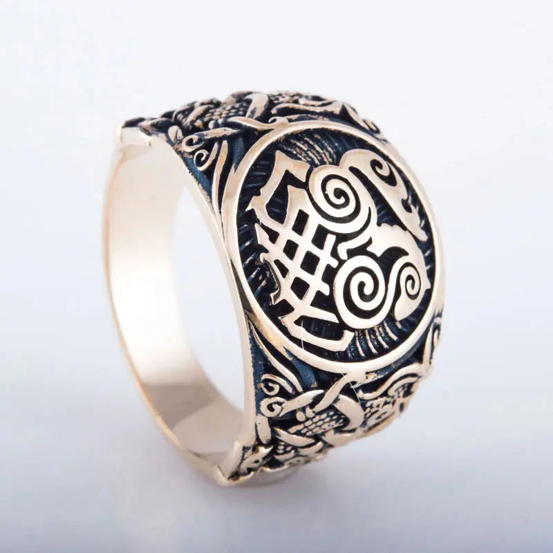 Sleipnir Ring (Solid Bronze) - Viking Heritage Store