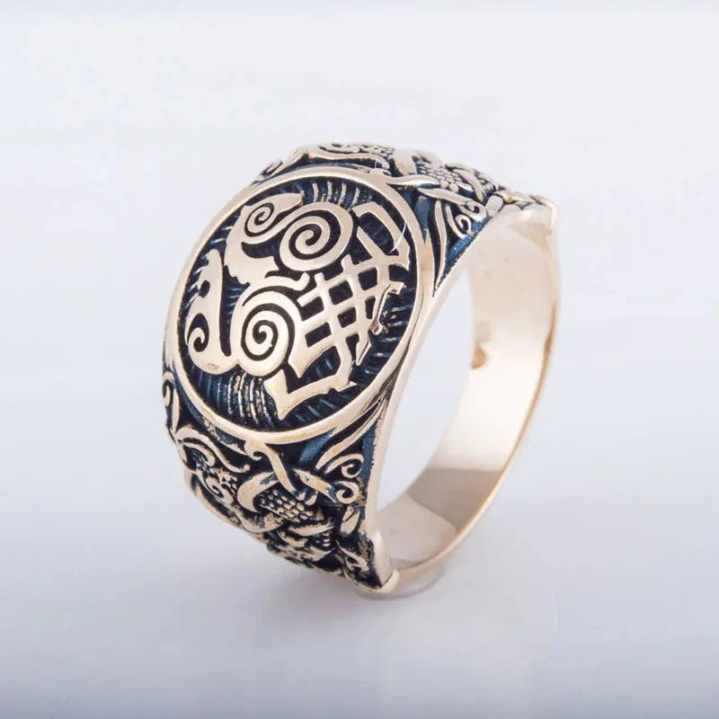 Sleipnir Ring (Solid Bronze) - Viking Heritage Store